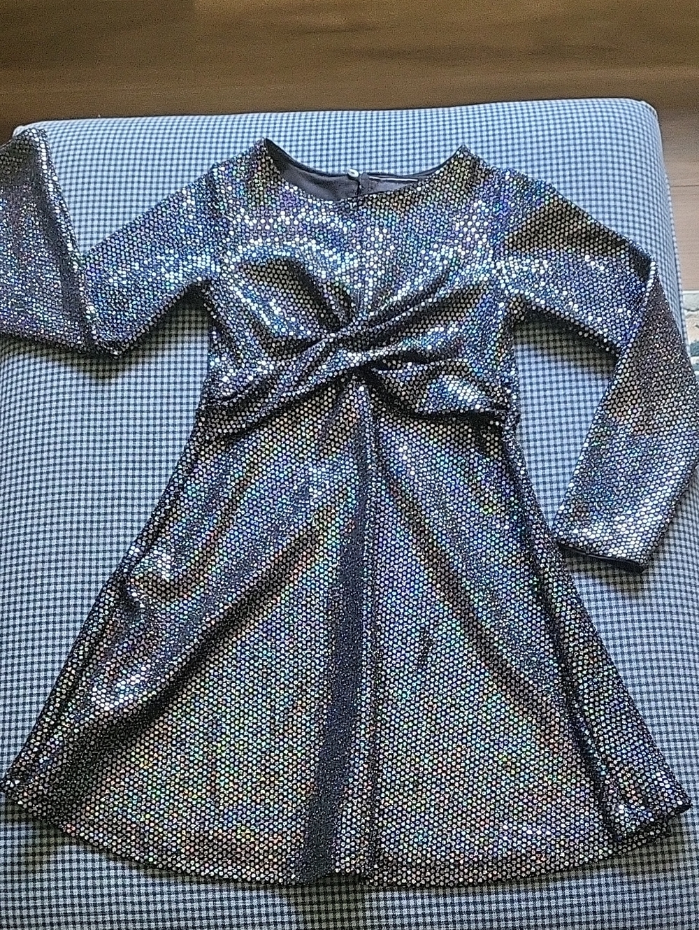 Zara Girls Black Sequin Embellished Dress